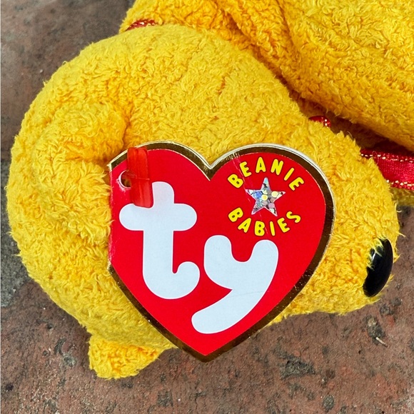 NWT Ty “Poopsie” Beanie Babies Plush Bear - Picture 5 of 6